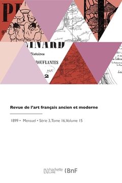 portada Revue de l'art français ancien et moderne (en Francés)