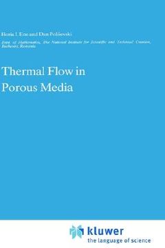 portada thermal flows in porous media (en Inglés)