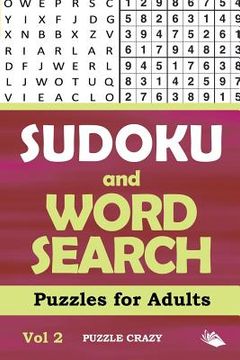 portada Sudoku and Word Search Puzzles for Adults Vol 2 (en Inglés)