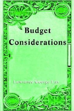 portada budget considerations (en Inglés)
