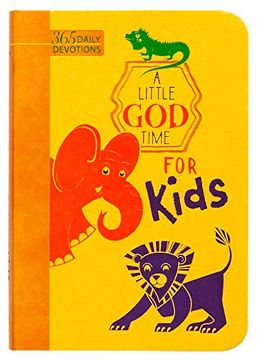 portada A Little god Time for Kids: 365 Daily Devotions (Faux Leather Edition) (en Inglés)