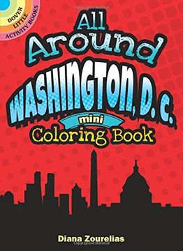 portada All Around Washington, D.C. Mini Coloring Book (Dover Publications Inc)