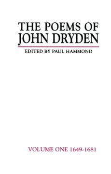 portada The Poems of John Dryden: Volume one (Longman Annotated English Poets) (in English)