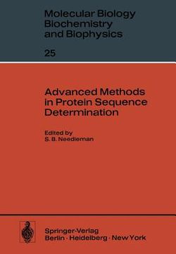 portada advanced methods in protein sequence determination (en Inglés)