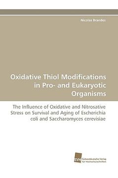 portada oxidative thiol modifications in pro- and eukaryotic organisms (en Inglés)
