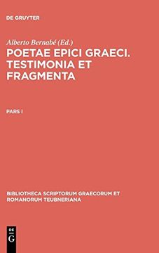 portada Poetae Epici Graeci. Testimonia et Fragmenta. Pars i (in Latin)