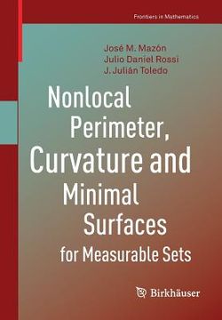 portada Nonlocal Perimeter, Curvature and Minimal Surfaces for Measurable Sets (en Inglés)