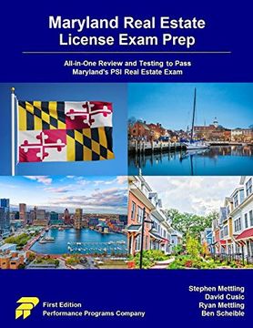 portada Maryland Real Estate License Exam Prep: All-In-One Review and Testing to Pass Maryland's psi Real Estate Exam (en Inglés)