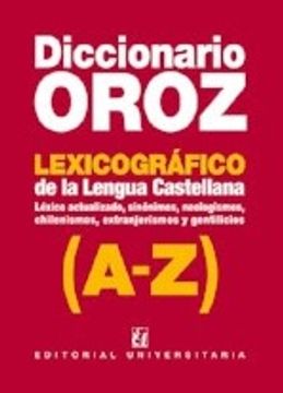 portada Diccionario Oroz. Lexicográfico de la Lengua Castellana