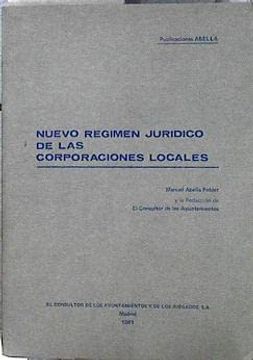 portada Nuevo Regimen Juridico de las Corporaciones Locales.