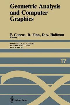 portada geometric analysis and computer graphics: proceedings of a workshop held may 23 25, 1988 (en Inglés)