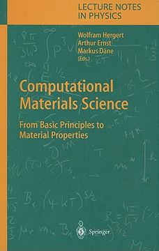portada computational materials science: from basic principles to material properties