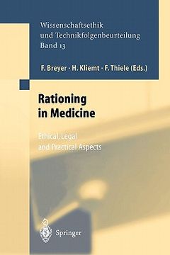 portada rationing in medicine: ethical, legal and practical aspects (en Inglés)