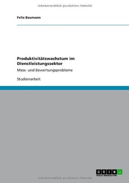 portada Produktivitätswachstum im Dienstleistungssektor (German Edition)