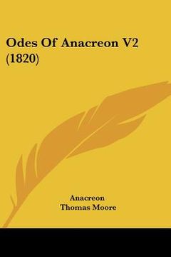 portada odes of anacreon v2 (1820) (en Inglés)