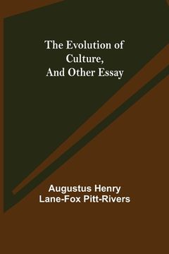 portada The Evolution of Culture, and Other Essay (en Inglés)
