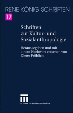 portada Schriften zur Kultur- und Sozialanthropologie