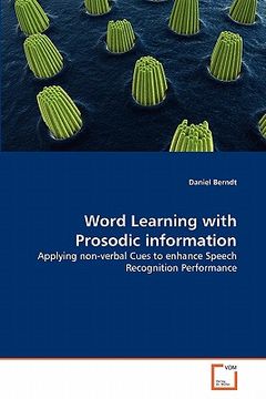 portada word learning with prosodic information (en Inglés)