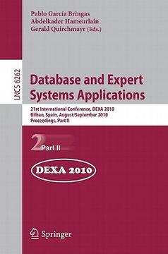 portada database and expert systems applications: 21st international conference, dexa 2010 bilbao, spain, august 30 - september 3, 2010 proceedings, part ii (en Inglés)
