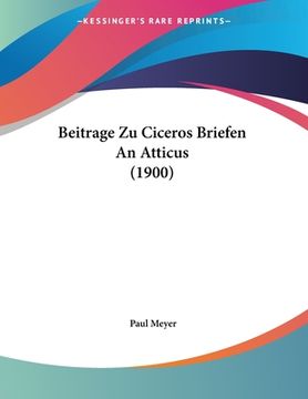 portada Beitrage Zu Ciceros Briefen An Atticus (1900) (en Alemán)