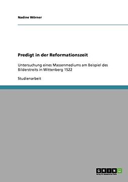 portada Predigt in der Reformationszeit (German Edition)