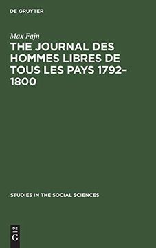 portada The Journal des Hommes Libres de Tous les Pays 1792-1800 (Studies in the Social Sciences) (en Inglés)