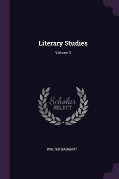 portada Literary Studies; Volume 3 (en Inglés)
