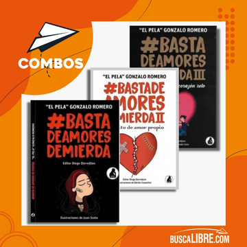 portada Pack Basta de Amores de Mierda 1, 2 y 3 (in Spanish)