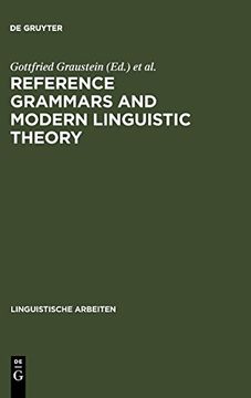 portada Reference Grammars and Modern Linguistic Theory (in English)