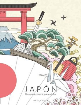 portada Japón Libro Para Colorear Para Adultos 1