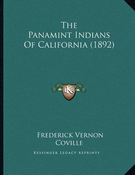 portada the panamint indians of california (1892)