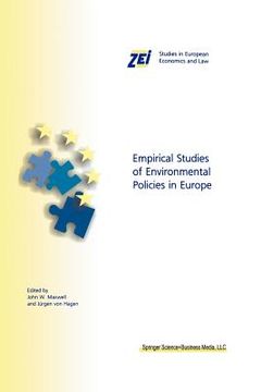 portada empirical studies of environmental policies in europe