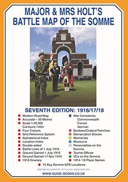 portada Major & mrs HoltS Battle map of the Somme (Major and mrs Holt's Battlefield Guides) (en Inglés)