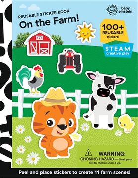portada Baby Einstein: On the Farm! Reusable Sticker Book (en Inglés)