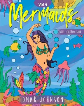 portada Mermaids Adult Coloring Book Vol 4 (en Inglés)