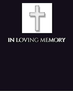 portada In Loving Memory Funeral Blank Page Guest Book 