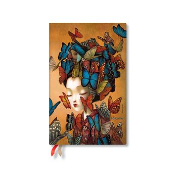 portada Paperblanks | 2024 Madame Butterfly | Esprit de Lacombe | 18-Month Flexi | Maxi | Vertical | 224 pg | 80 gsm (en Inglés)