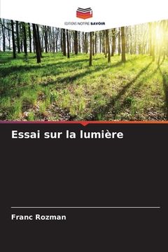 portada Essai sur la lumière (in French)