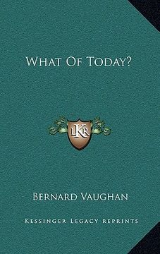 portada what of today? (in English)