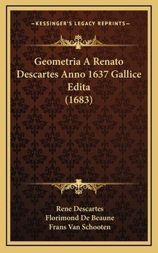 portada Geometria A Renato Descartes Anno 1637 Gallice Edita (1683) (en Latin)