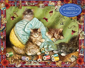 portada Cynthia Hart's Victoriana Cats: Sewing With Kittens 1,000-Piece Puzzle 