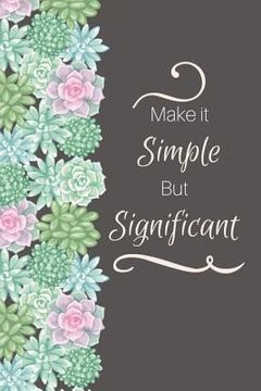 portada Make it Simple But Significant
