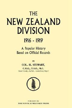 portada new zealand division 1916-1919. the new zealanders in france (en Inglés)