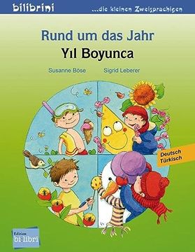 portada Rund um das Jahr. Kinderbuch Deutsch-Türkisch (in Turco)