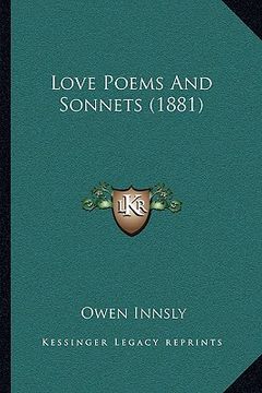 portada love poems and sonnets (1881) (in English)