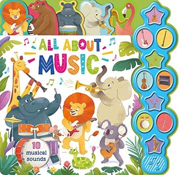 portada All About Music: 10 Sounds Tabbed (English Educational Books) (in English)