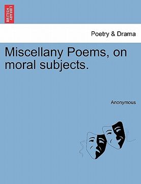 portada miscellany poems, on moral subjects. (en Inglés)