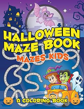 portada Halloween Maze Book: Mazes Kids