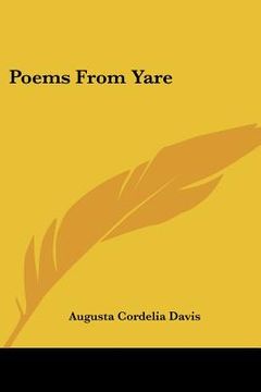 portada poems from yare (in English)