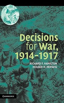 portada Decisions for War, 1914 1917 (en Inglés)